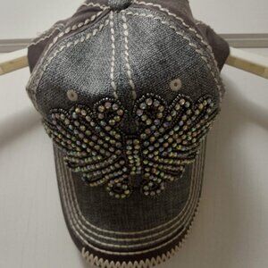 Olive & Pique Rhinestone baseball hat